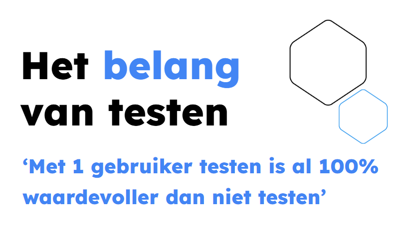 User testing opgestart
